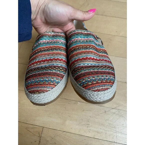 RON white Women Multi Stripe "Delilah" Espadrille Loafer - Picture 9 of 9